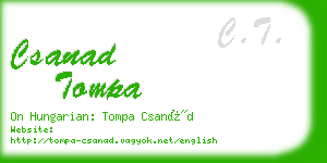 csanad tompa business card